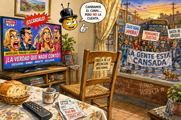 La farándula tapa el ruido, con hipocresía televisiva