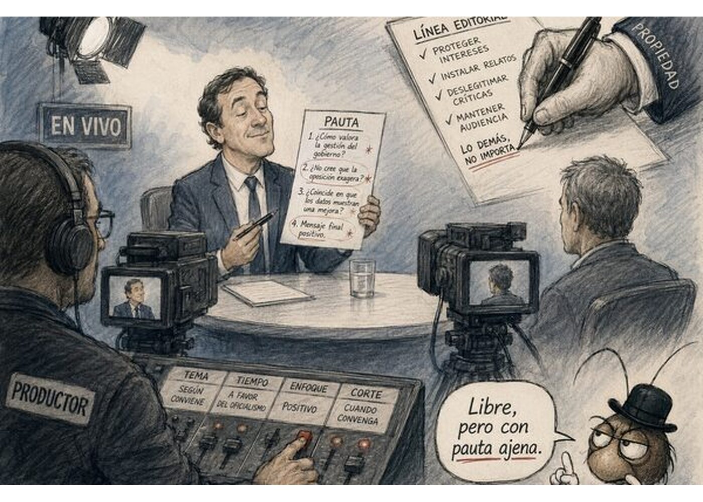 La entrevista libre que ya venía escrita
