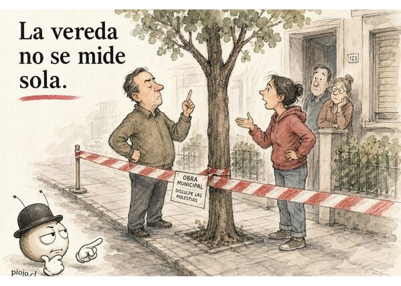 La vereda no se mide sola