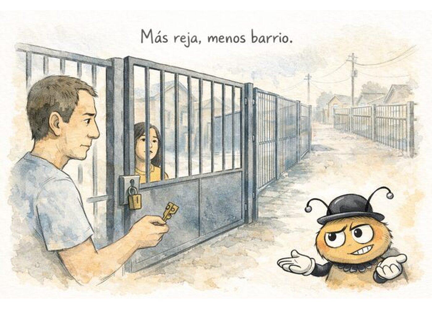 Más reja, menos barrio