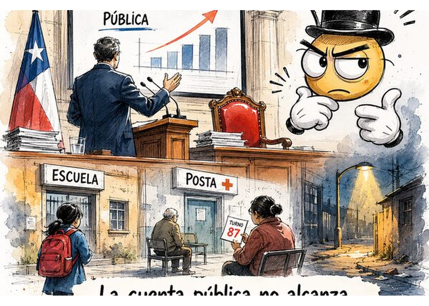 La cuenta pública no alcanza cuando faltan escuela, salud y calle segura