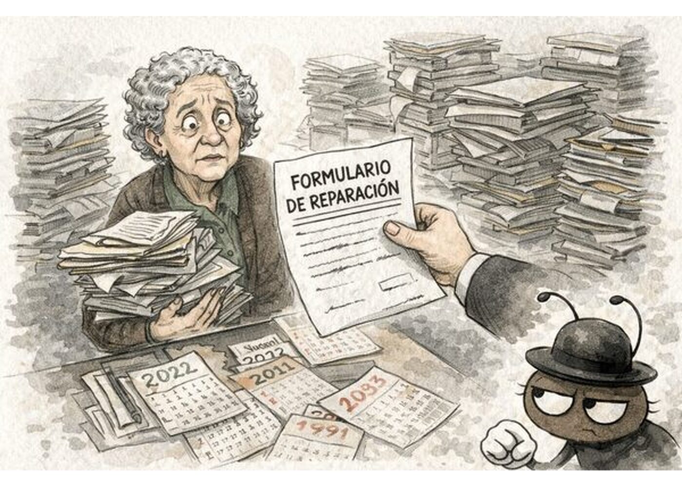 La reparación llegó con formulario