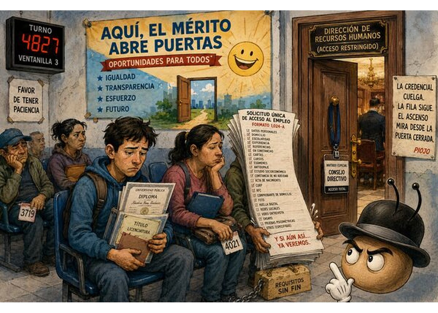 La credencial no compra la puerta